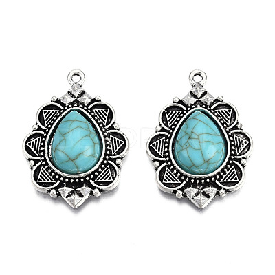 Tibetan Style Alloy Pendants X-PALLOY-R113-003-RS-1