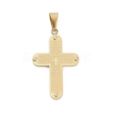 304 Stainless Steel Pendants STAS-C142-01G-1