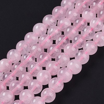 Natural Rose Quartz Beads Strands X-G-E252-01-6mm-1