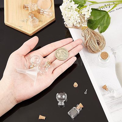 Glass Jar Glass Bottles Bead Containers AJEW-CA0001-05-1