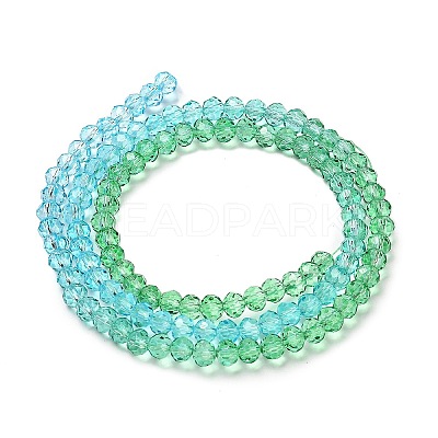 Transparent Painted Glass Beads Strands DGLA-A034-T3mm-A17-1