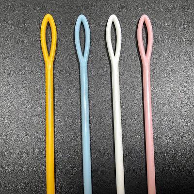 90Pcs Plastic Sewing Needles PW-WGA98C9-01-1