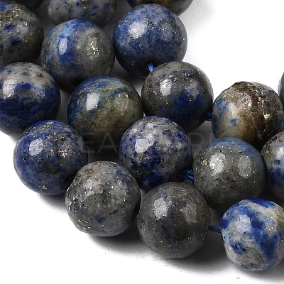 Natural Lapis Lazuli Beads Strands G-J396-8mm-1