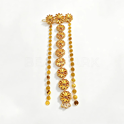 Brass Tassel Hair Barrettes WD0673-1