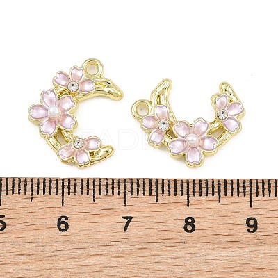 Alloy with Enamel Pendants RB-CBA1FD3-11G-02-1