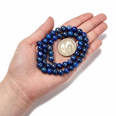Natural Lapis Lazuli Bead Strands X-G-G953-01-8mm-1