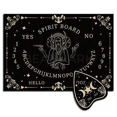 Pendulum Dowsing Divination Board Set DJEW-WH0324-002-1
