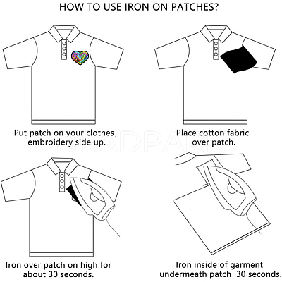 20Pcs Computerized Embroidery Cloth Iron on/Sew on Patches PATC-CY0001-26B-1