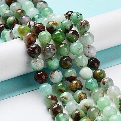 Natural Chrysoprase Beads Strands G-G057-A01-03-1