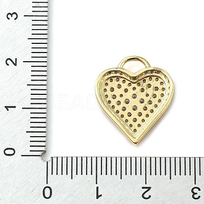 Brass Micro Pave Cubic Zirconia Pendants KK-I276-29G-02-1