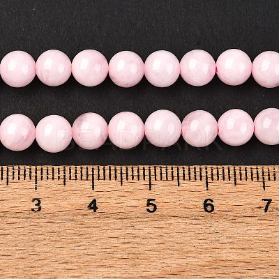 Pink Color Natural Madagascar Rose Quartz Beads Strands G-D655-6mm-1