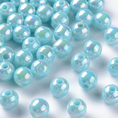 Opaque Acrylic Beads X-MACR-S370-D8mm-A07-1