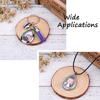 2Pcs 2 Style Alloy Magnetic Locket Pendants PALLOY-TA0002-35M-1