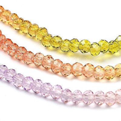 Transparent Painted Glass Beads Strands LS-DGLA-A034-T1mm-A12-1