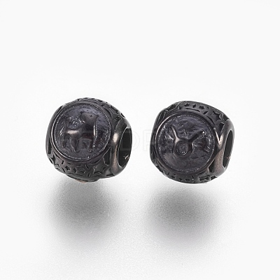 316 Surgical Stainless Steel European Beads STAS-P212-18B-04-1
