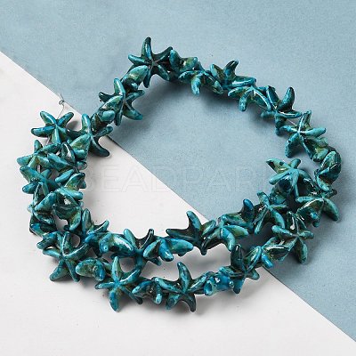 Synthetic Turquoise Dyed Beads Strands G-P507-04A-1