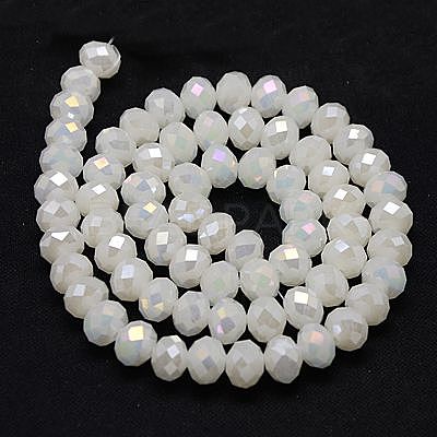 Electroplate Glass Bead Strands X-GLAA-F001-3x2mm-30L-1