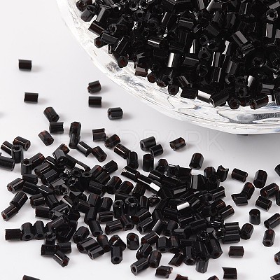 Tube Glass Bugle Beads X-SEED-R010-49-1