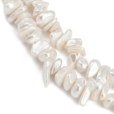 Electroplated Shell Pearl Beads Strands BSHE-H113-01A-1