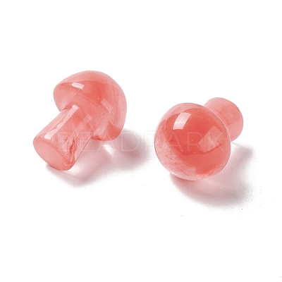 Synthetic Cherry Quartz Glass GuaSha Stone G-A205-26E-1