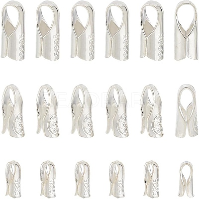 3 Styles 925 Sterling Silver Cord End STER-PH0002-45-1