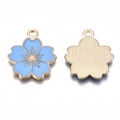 Alloy Enamel Pendants X-ENAM-S121-115E-1