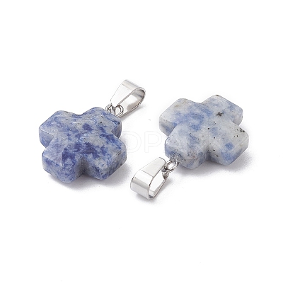 Natural  & Synthetic Mixed Gemstone Pendants G-K359-02P-M-1