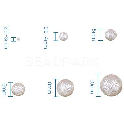 Imitation Pearl Acrylic Beads ACRP-PH0001-01-1