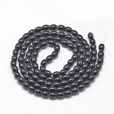 Baking Paint Glass Beads Strands X-DGLA-S115-8x6mm-Y49-1