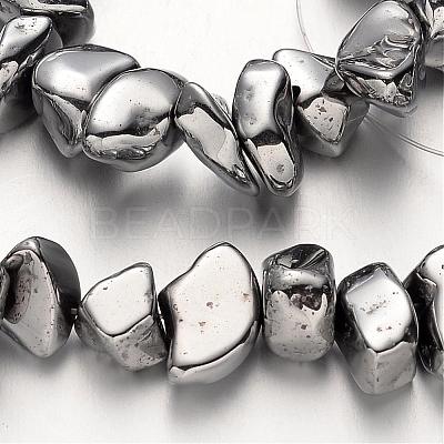 Electroplate Non-magnetic Synthetic Hematite Beads Strands G-F300-06-01-1