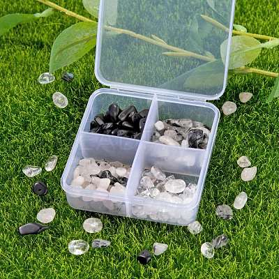 60G 4 Style Natural Mixed Gemstone Chip Beads G-FS0001-44-1