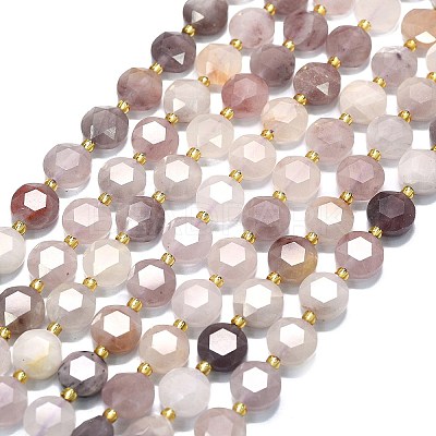 Natural Violet Strawberry Quartz Beads Strands G-C116-A116-01-1