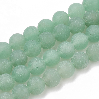 Natural Green Aventurine Beads Strands G-T106-175-1