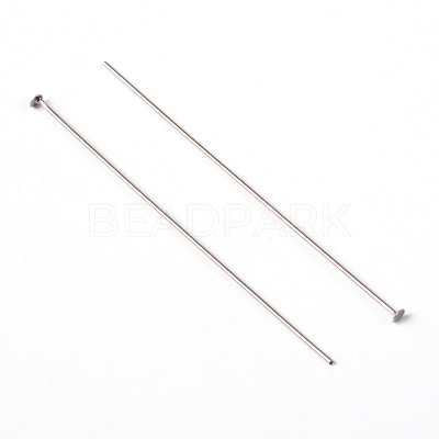 Platinum Color Brass Flat Head Pins Fit Jewelry Making Findings X-HP5.0cmCY-NF-1