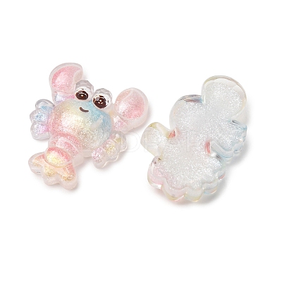 Ocean Epoxy Resin Cabochons RE-CBAE980-03-1