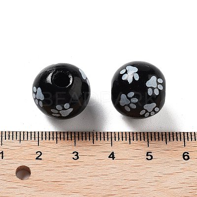 Dog Theme Wood Beads WOOD-M011-05A-02-1
