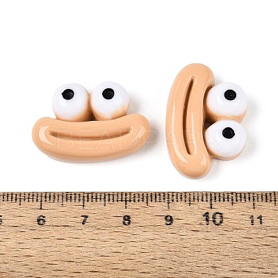 Opaque Resin Decoden Cabochons RESI-N051-15F-1