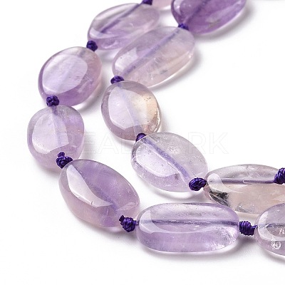 Natural Ametheyst Beads Strands G-P478-01-1
