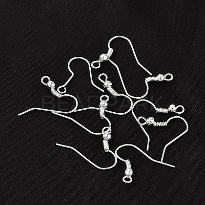 Earring Jewelry Findings Iron Silver Color Plated Earring Hooks X-E135-S-1