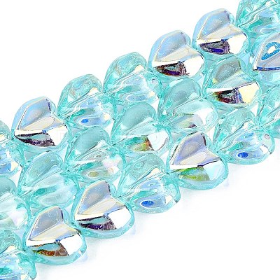 Electroplate Transparent Glass Beads Strands LS-EGLA-N056-01A-03-1