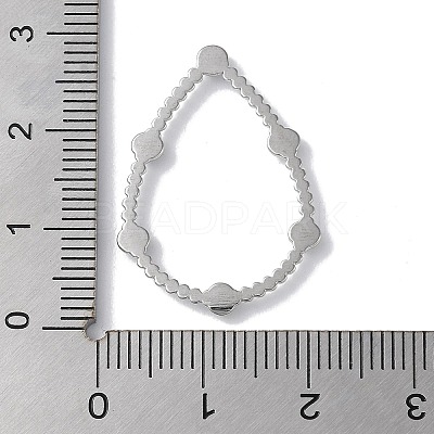 Stainless Steel Color 304 Stainless Steel Rhinestonet Pendants LS-STAS-Q312-02C-P-1