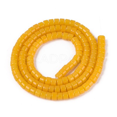 Imitation Jade Glass Beads Strands GLAA-N026-2x4mm-J06-1