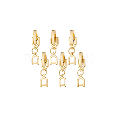 6Pcs Brass Watch Band Clasps DIY-BC0013-44B-G-1
