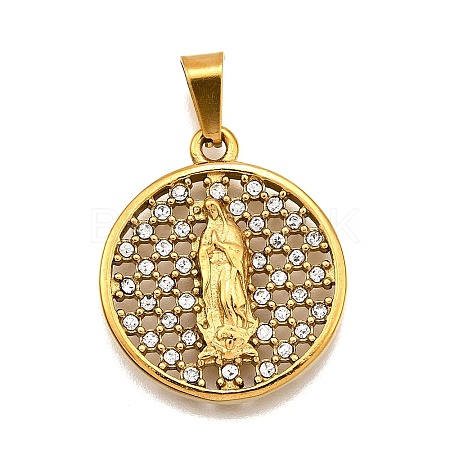 304 Stainless Steel Pendants STAS-B086-09H-G-1