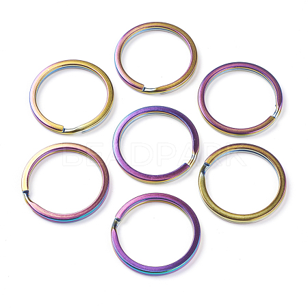 Ion Plating(IP) 304 Stainless Steel Split Key Rings X-STAS-L216-09A-1