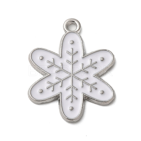 Winter Theme Alloy Enamel Pendants ENAM-M002-05T-P-1