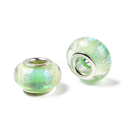 Drawbench Resin European Large Hole Beads DACR-S011-06-1