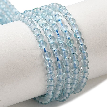 Natural Blue Topaz Beads Strands G-B090-A28-03-1