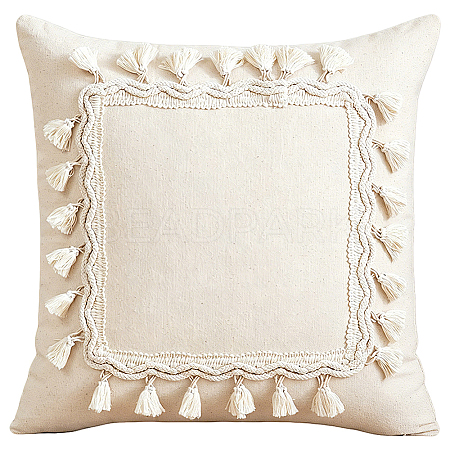 1PC Cotton Pillow Covers AJEW-DJ0004-04B-1