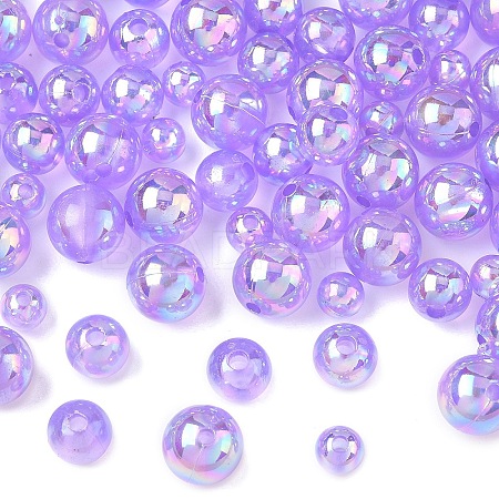 150Pcs 3 Styles Transparent Acrylic Beads MACR-YW0003-96D-1